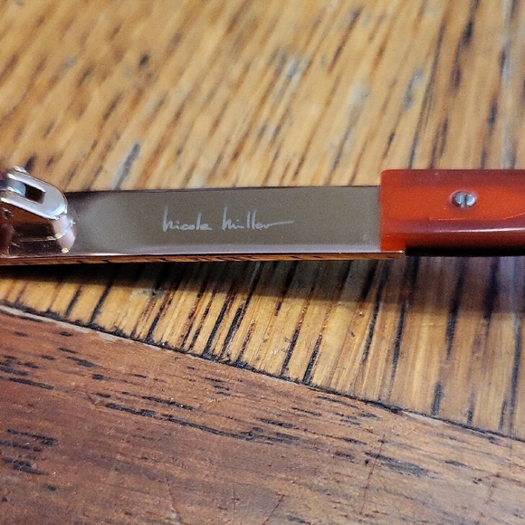 Nicole Miller Burgundy Sunglasses - Picture 2 of 7